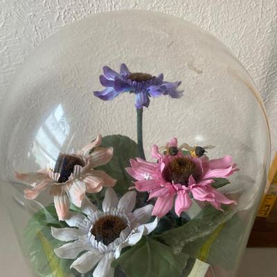 Flower music box in protective case