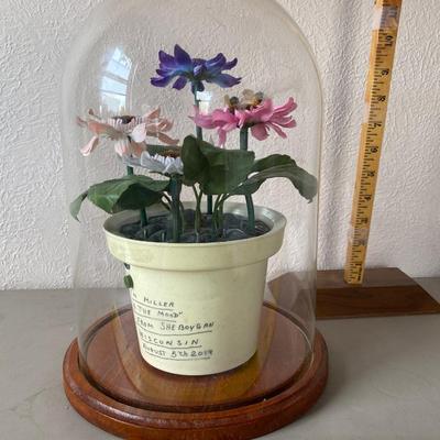 Flower music box in protective case
