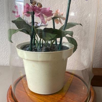 Flower music box in protective case