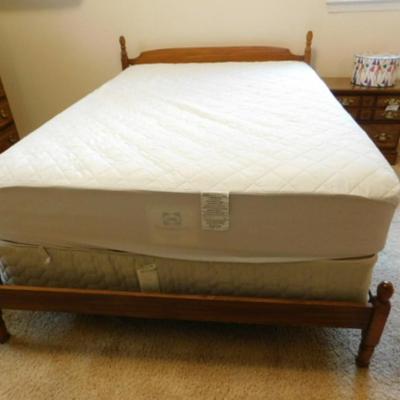 Solid Wood Full Sized Bed includes Mattress Set