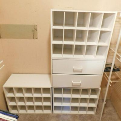 Set of Three Closet Organizers