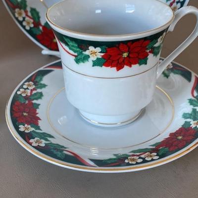 Christmas dinnerware.