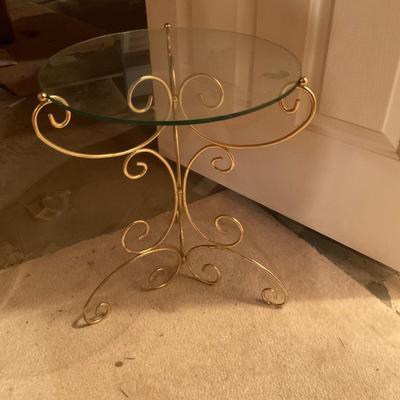 Small glass table