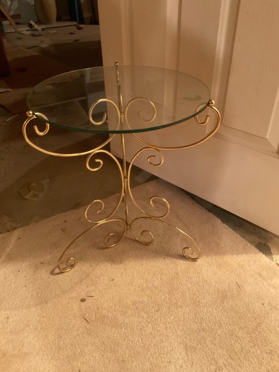 Small glass table estatesales