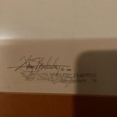 Signed Goose picture.