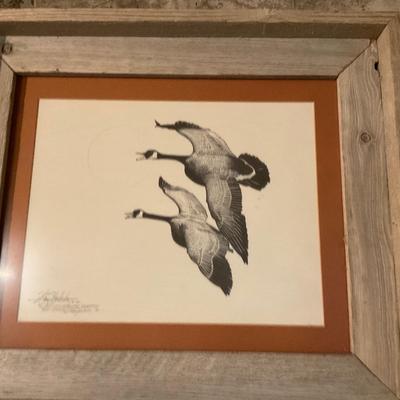 Signed Goose picture.