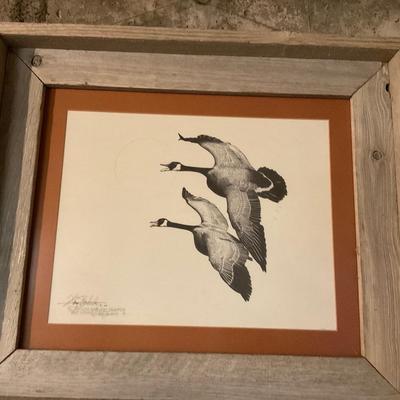 Signed Goose picture.