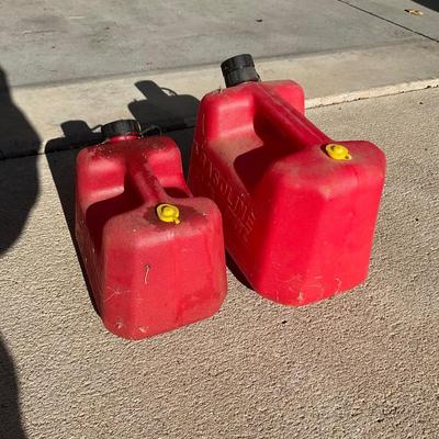 Two gas jugs