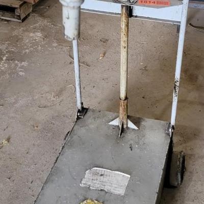 Grease Cart on wheels
