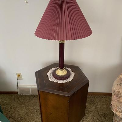 Vintage 6 sided - side table with storage