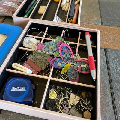 Flat of office supplies