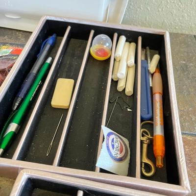 Flat of office supplies