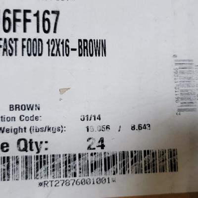 Case of 24 Cambro Brown Trays