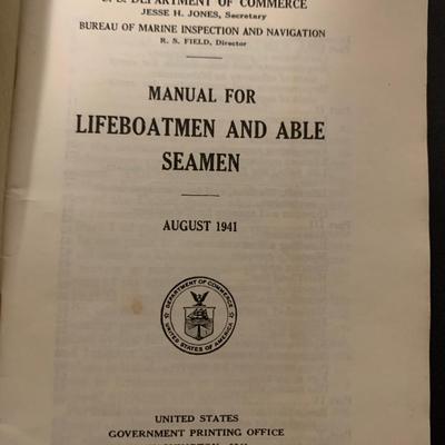 WW2 NAVAL BOOKLET