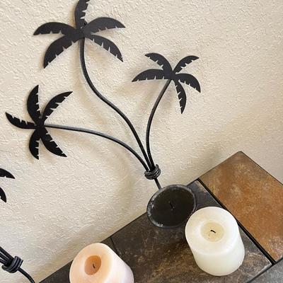 Palm Wall Sconces Set of 3