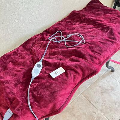 Fleece electric throw