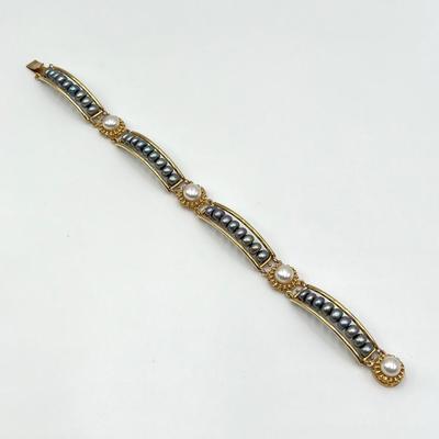 14K YG ~ 7â€ Pearl Bracelet