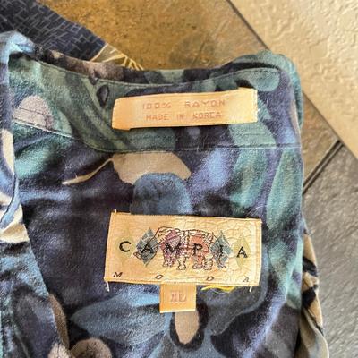 Lot of 2 Hawaiian Camp shirts