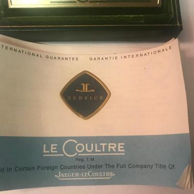 14KT Le Coultre GOLD WATCH