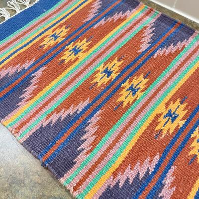 Southwestern Rug & hot pad