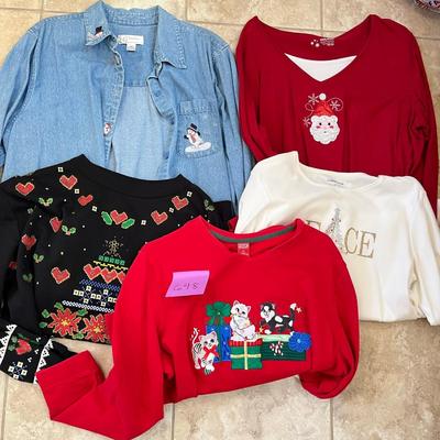 Lot of womens tops Christmas