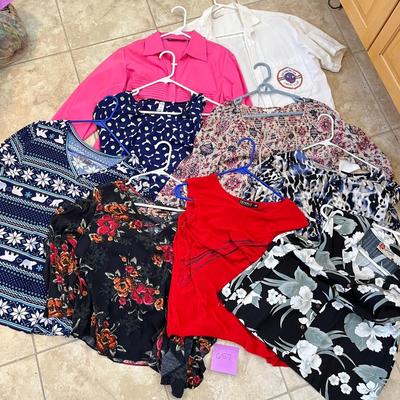 Lot of women's travel type tops