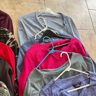 Large lot of womens tops