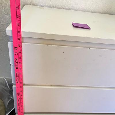 White 3 drawer chest