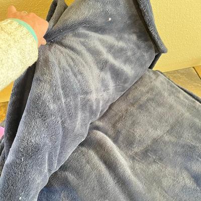 Blue Fleece Throw