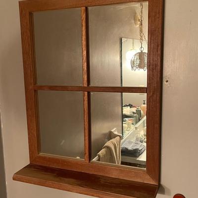 Hall Mirror made from old window