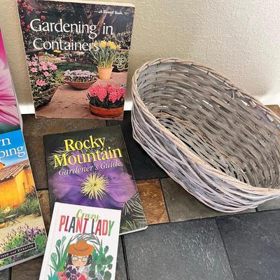 Basket of Gardening Books