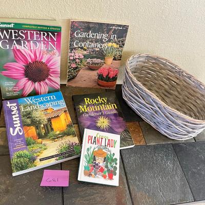 Basket of Gardening Books