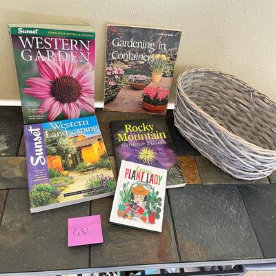 Basket of Gardening Books