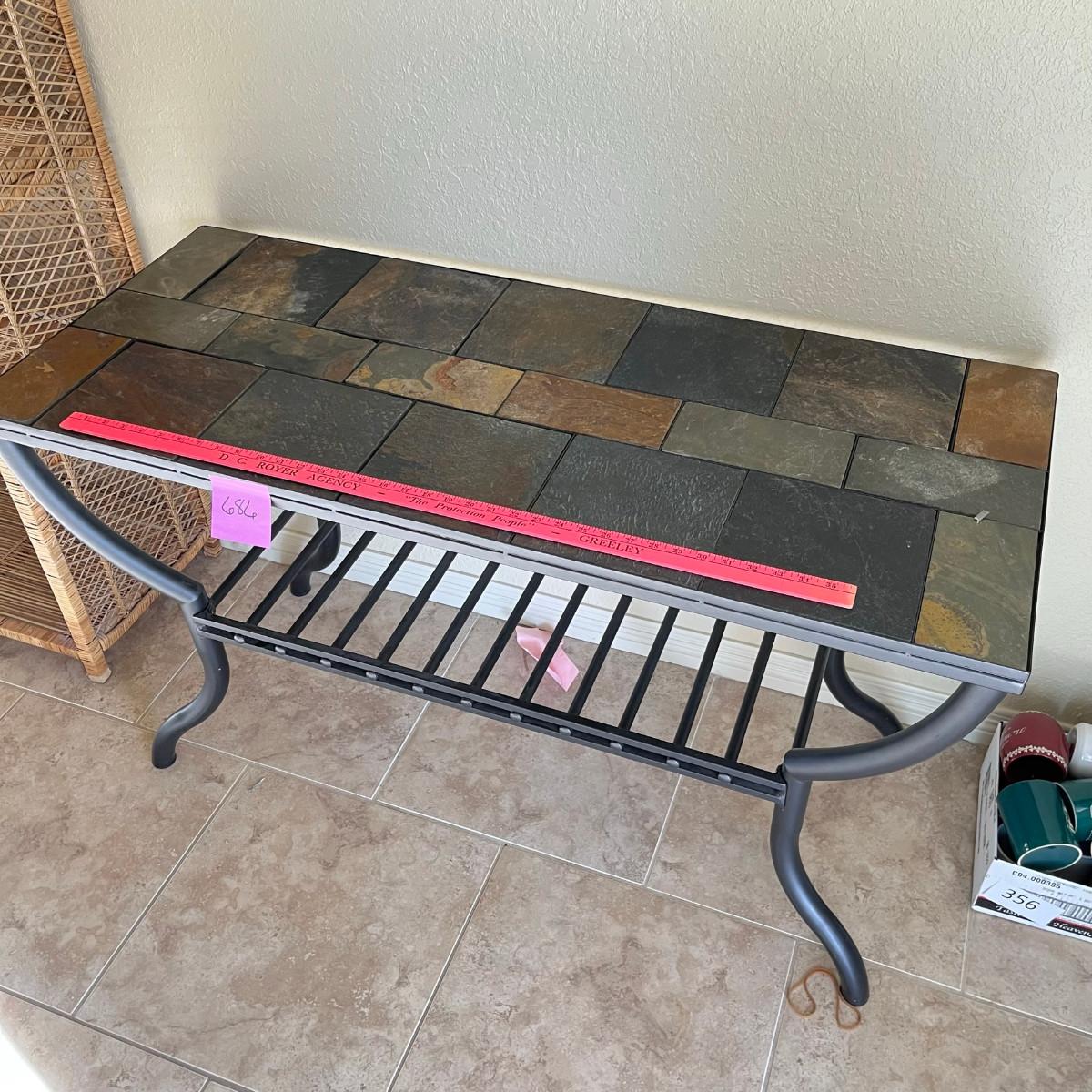 Tile Top Sofa Table