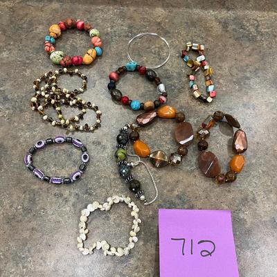 Lot of stretchy bracelets