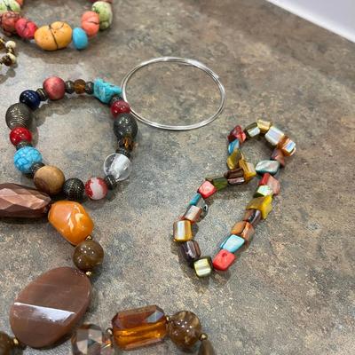 Lot of stretchy bracelets