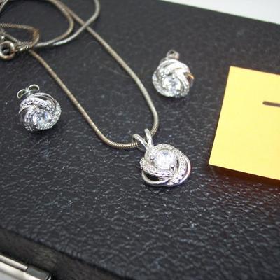 Sterling Silver & CZ Set