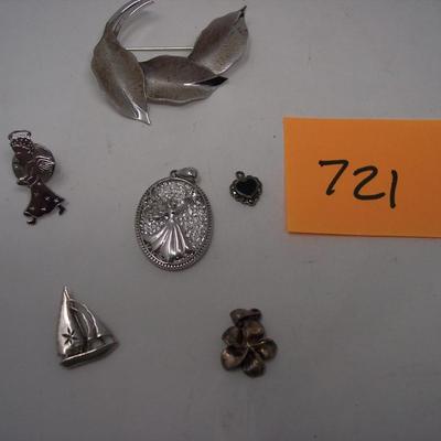 Sterling Silver Brooches & Pendants