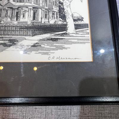 C R Manzano Print of Utah Historical HOME 1037 First Avenue 
