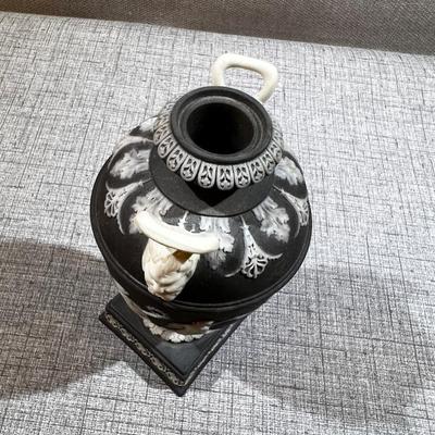 Antique Wedgewood Black Jasper Ware Urn 