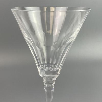TOWLE REFLECTIONS AUSTRIAN LEAD CRYSTAL STEM WINE GLASSES SET OF 8