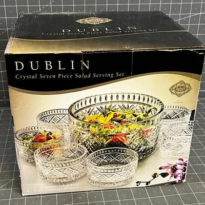 Dublin 7 Piece Serving Salad Set NEW 