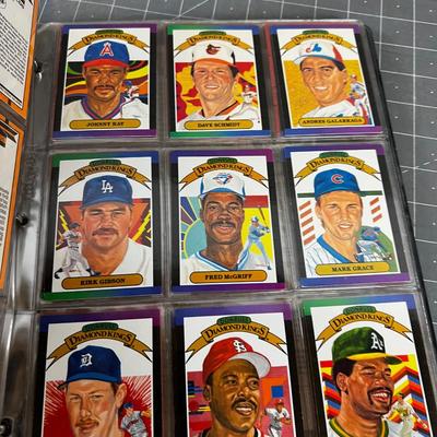 Binder of 1990's Baseball Players Trading Cards 