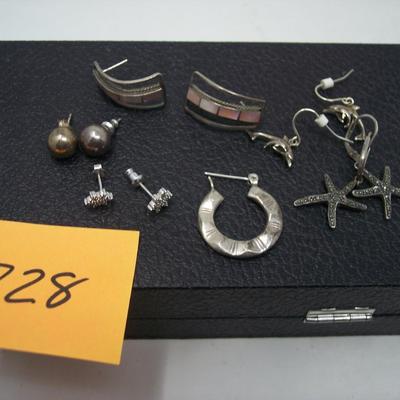 Lot of 5 sets Sterling Silver Earrings