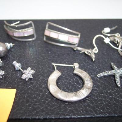 Lot of 5 sets Sterling Silver Earrings