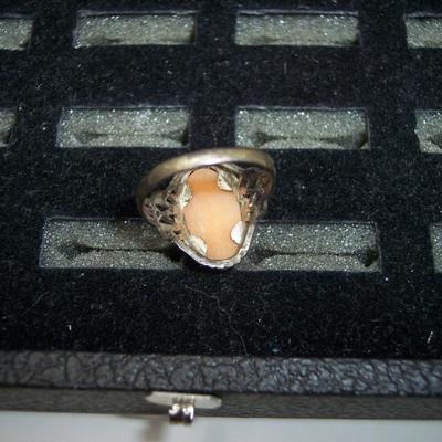 Sterling Silver Filigree Cameo Ring