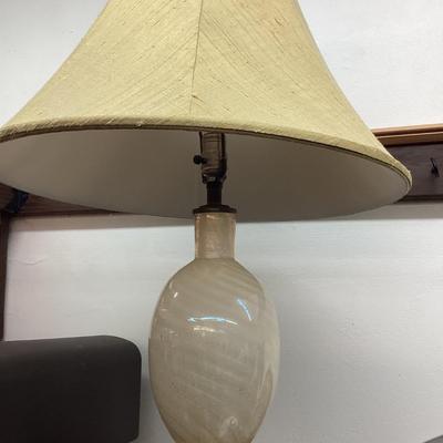 Glass lamp and shade
