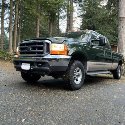 1999 Ford F350 Diesel Pickup Truck with Only 76,000 Miles! One Owner!