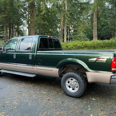 1999 Ford F350 Diesel Pickup Truck with Only 76,000 Miles! One Owner!