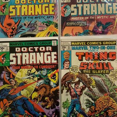 LOT 9R: Doctor Strange & Thing vs Skull Comics